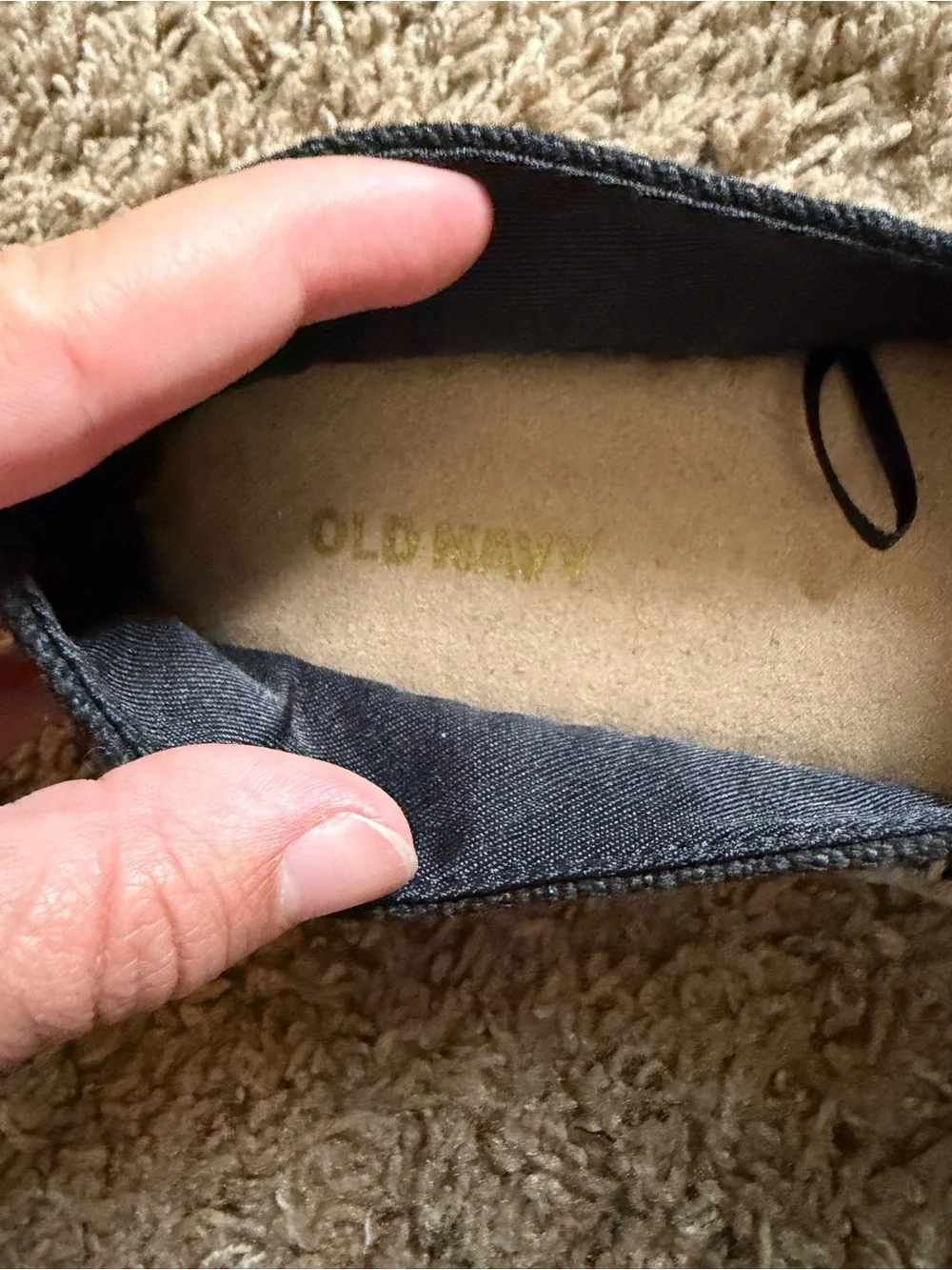 Old Navy Black Canvas Espadrille Flats